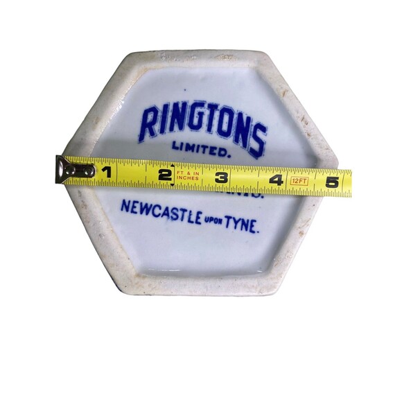 Vintage Rigtons Tea Merchants Japan Theme Octagon Shaped Tea Caddy - No Lid - Picture 8 of 11